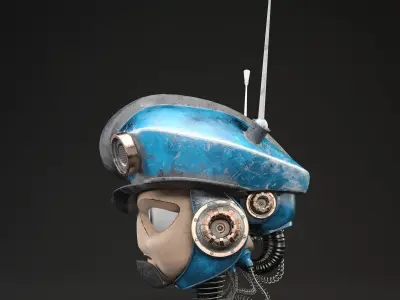 Mini Robot Head 3D model