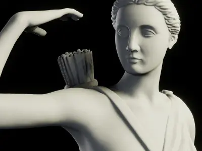 Artemis Diana Goddess of Hunt 3D print model
