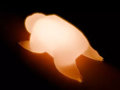 Indirect lighting in the sloth 3D model