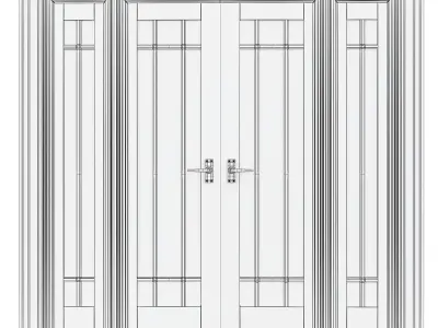 Interior Doors Premium low poly 3d model Low-poly 3D model