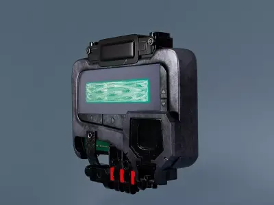 Sci-Fi Transmitter Pager - Hard Surface Game-Ready 3D Model Low-poly 3D model