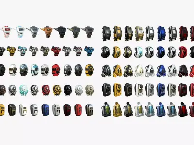 98 SciFi Backpacks Super Collection - Fashion Character Design