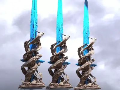 Excalibur Stand 2  3D model