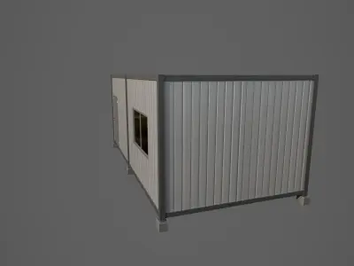 Container box Low-poly 3D model