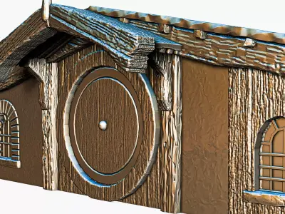 Hobbit House Facade 3 RoZ 3D print model