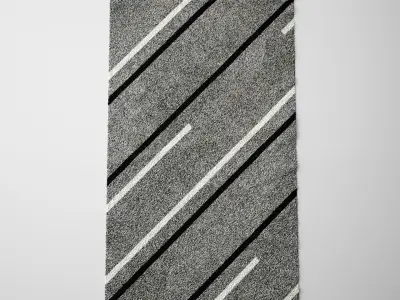 Contemporary Carpet - Rug 03 3D model