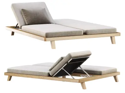 Sanday Double Daybed  3D model