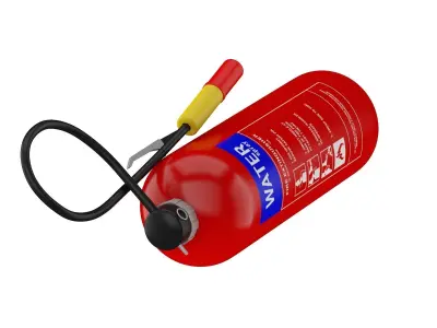 Water Mist Fire Extinguisher 3D model