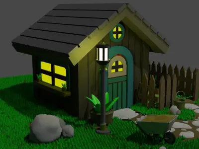 The Enchanted Retreat 3D model