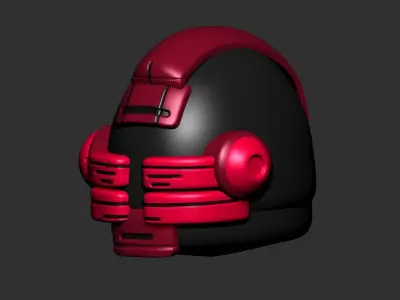 helmet high poly sculpt 3d printable  3D model 98