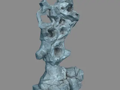 Capital - Garden - Rockery 01 3D model