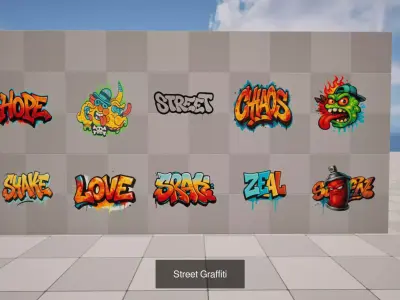 Ultimate Graffiti 3D Collection 10 Unique Themed Packs
