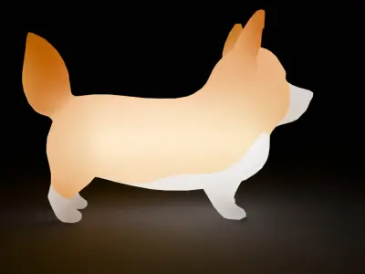 Corgi Indirect Lighting 3D model