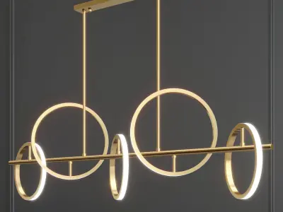 Rack and row luminaire GRACE 3D model