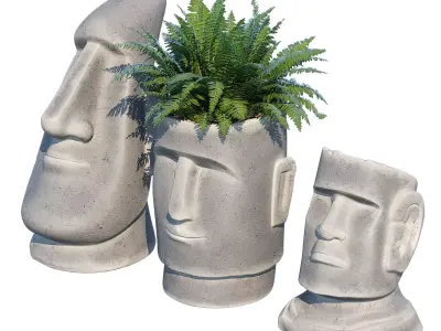 Easter island head 3D model