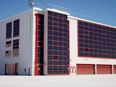 Imola Racetrack Office Building  3D model