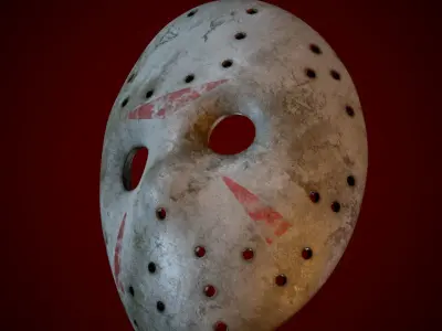 JASON VOORHEES HOCKEY MASK FRIDAY THE 13TH 3D model