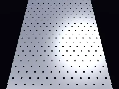 Perforated panel with 5 percent opening 25O135 3D model