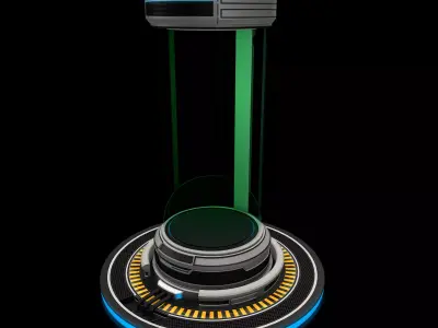 Sci Fi Liquid Container 3D model buy