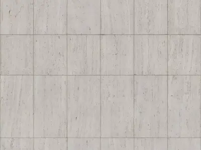White Travertine Tile PBR Texture Texture