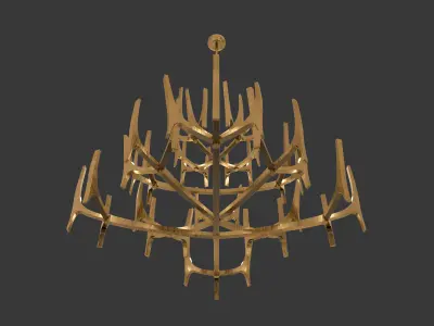 Tusk Chandelier 2 3D model