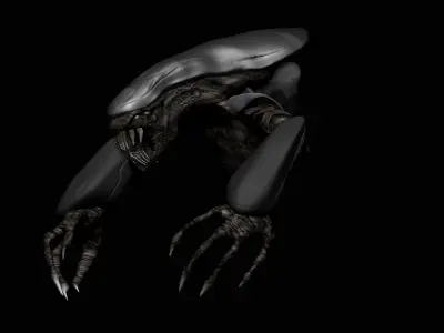 Fiction Alien Low-poly 3D model