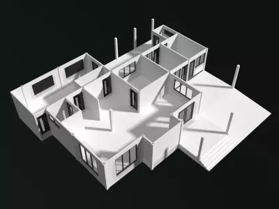 House plan 25-48 3D model