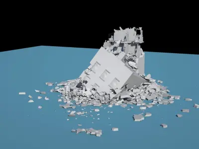 Collapsed Building 2 3D model