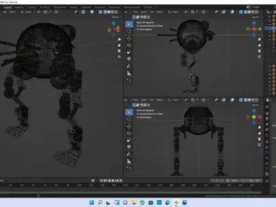 Sci-Fi Steampunk Mech 3D model