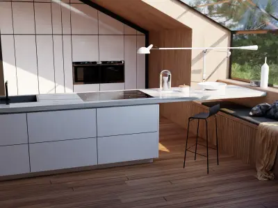 Modern kitchen Free 3D model