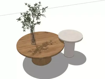 Round Coffee Table 3D model