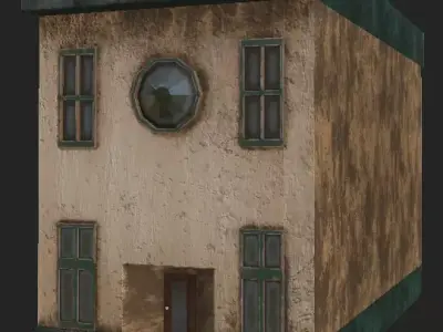 3D Abandone City Assets Low-poly 3D model