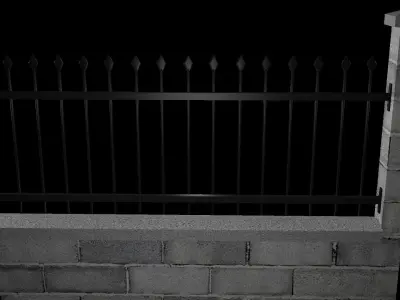 Wall Fence 3D model