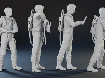 Ghostbusters characters  3D print model