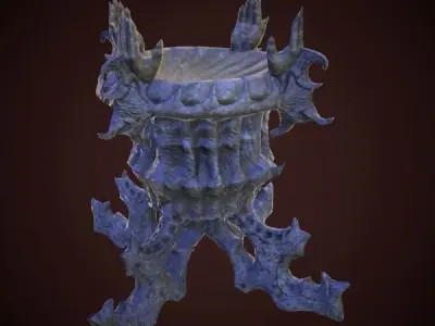 statue magic ball Low-poly 3D model