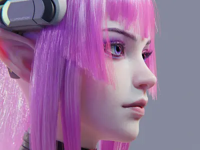 Lilith - Mecha Succubus Human Form Project Files 3D model