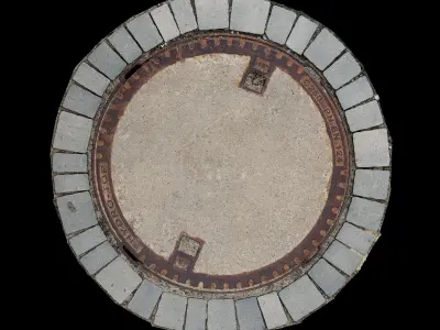 Manhole cover 01 Texture