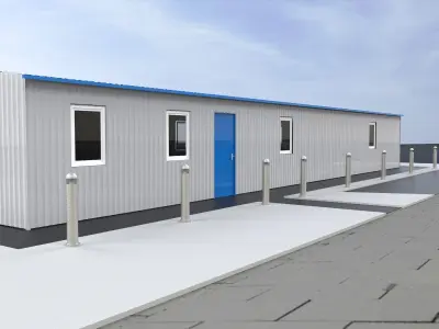Modular building 3D model