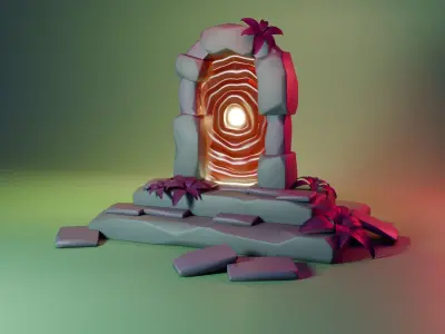 Portal Low-poly 3D model