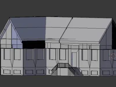 House Low-poly 3D model 47