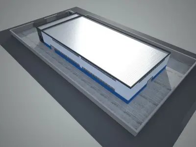 Industrial Building Factory 3 3D model