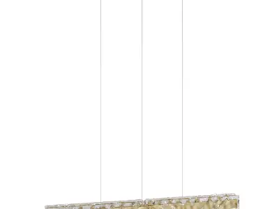 Lighting fixture with linear crystal 3D model