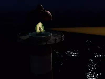 Lighthouse 3D model Low-poly 3D model