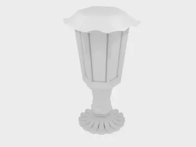 Purely Solar Fence Light 3D model