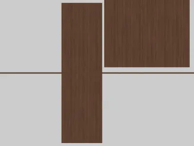  Modern Interior Wood Door - Real Wood UVW Maps -  MUTE 2-2C 3D model