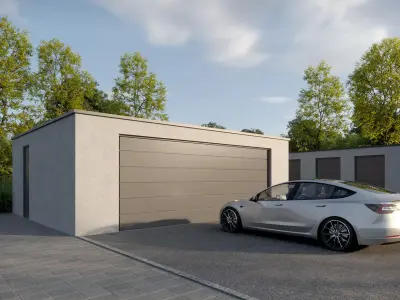 Parametric Garage house Railclone 3D model