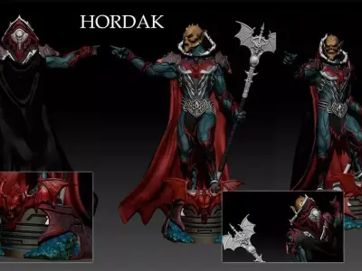Hordak from Masters of the universe winky fan made 3D print model