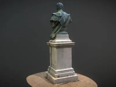 Zsigmondy Vilmos bust - mellszobor 3D model