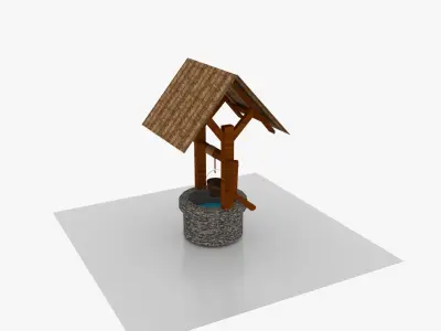 Well new Low-poly 3D model