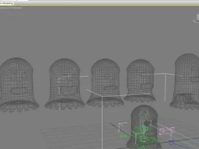 Green octopus 3D model